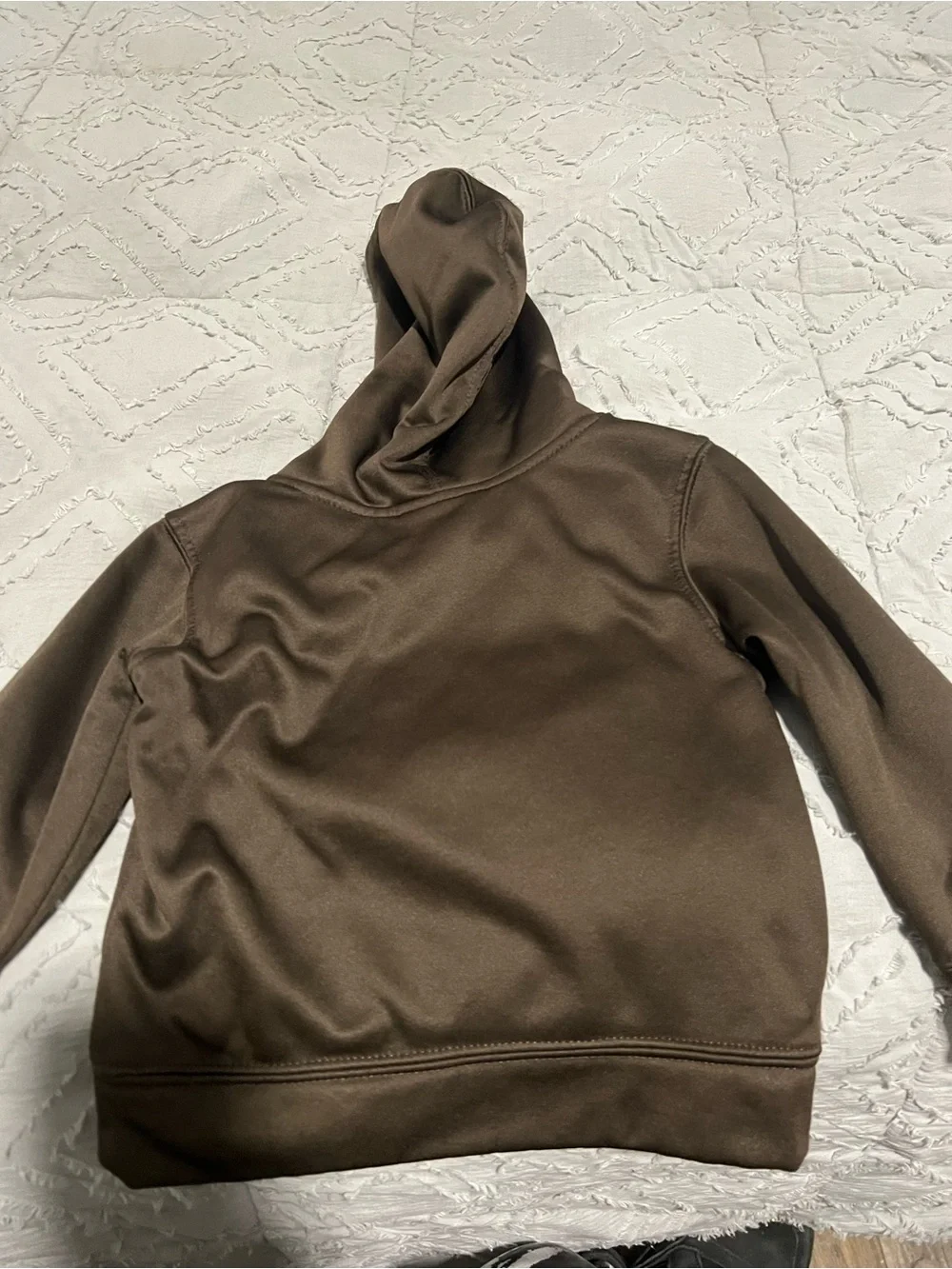 Genuine Merchandise Brown Kids Hoodie with Yellow SD Logo